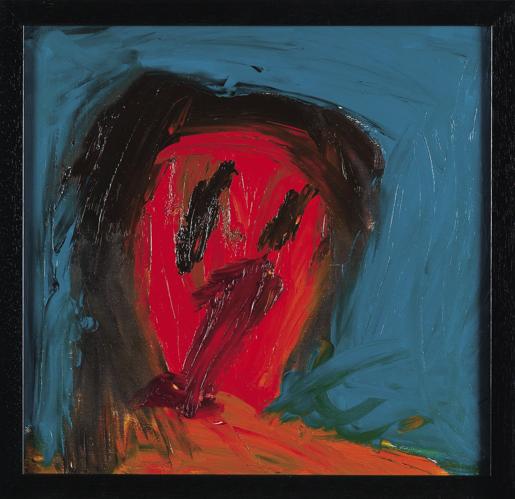 <em>*Secret Phases of Fear*</em> 2005, oil on board, from a series of 24 works, 39.2 × 38.6 cm each. Artbank collection, purchased 2015 as part of the NSW Arts and Disability Partnership, supported by the NSW Department of Family and Community Services and Arts NSW