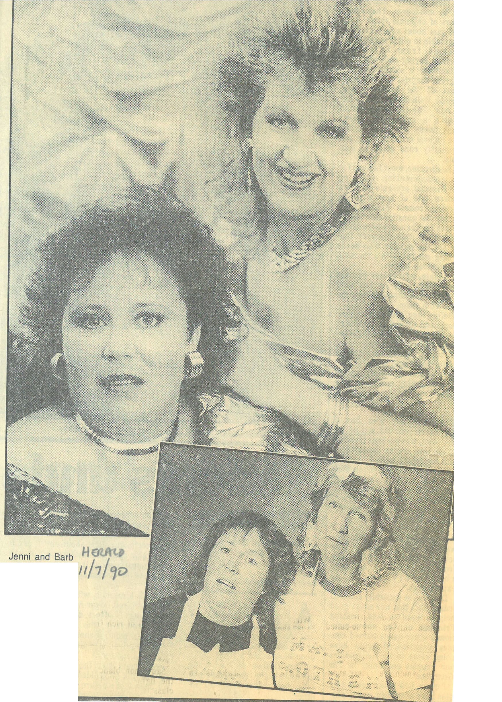 Manic Mothers as Beauty Queens, (<em>The Herald</em>, 11 July 1990)