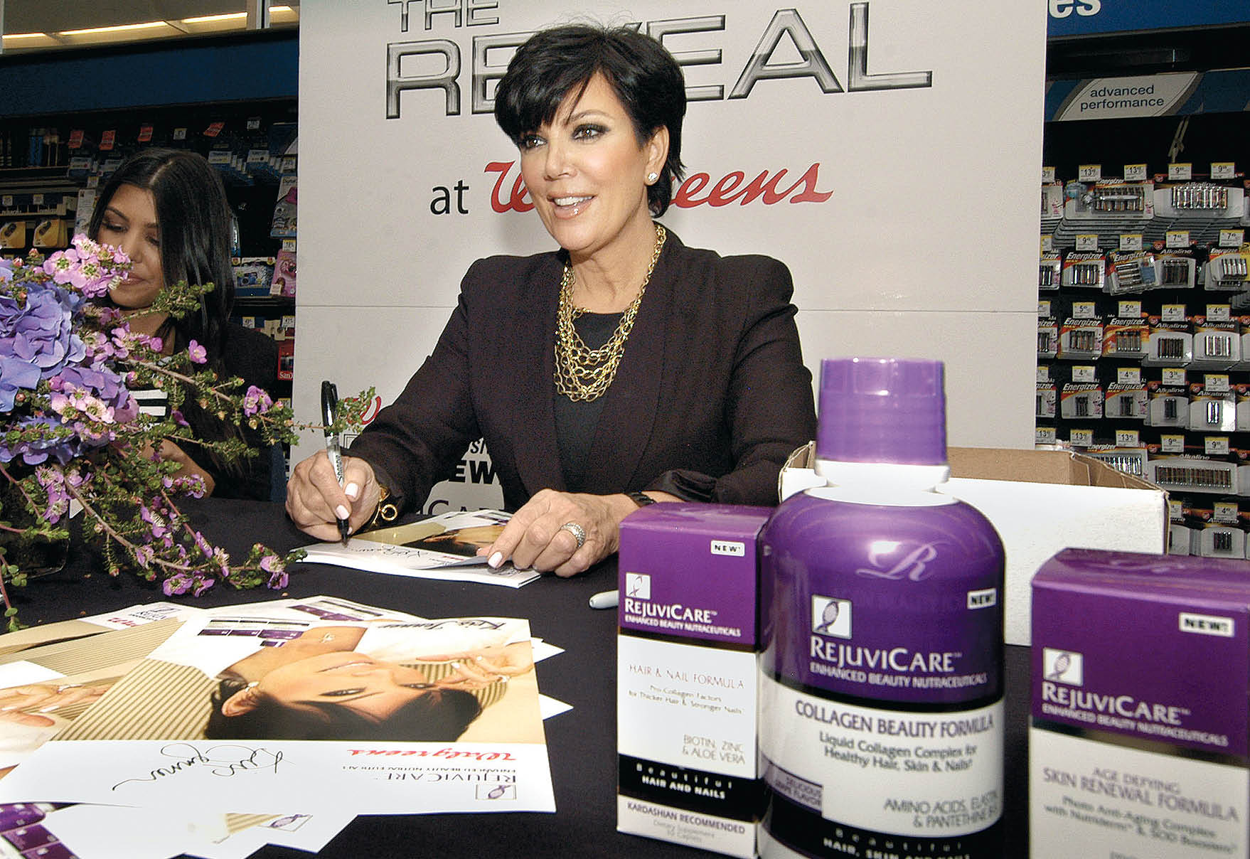 Kris Jenner promoting Rejuvicare. Image courtesy Getty Images and Rejuvicare