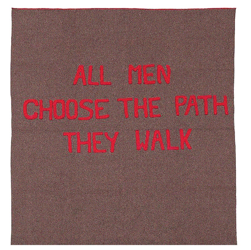 Fiona Foley, <em>All men choose the path they walk</em> 2012, mixed media, variable dimensions. Image courtesy the artist and Mosman Art Gallery