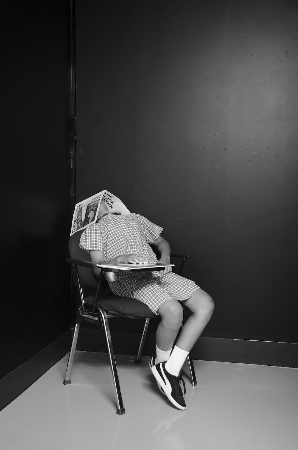 Torika Bolatagici, 'Seeking Comfort in an Uncomfortable Chair (after Munari)' (2019), archival digital print on Platine Fibre Rag, 110 x 73 cm (unframed). Image courtesy the artist.