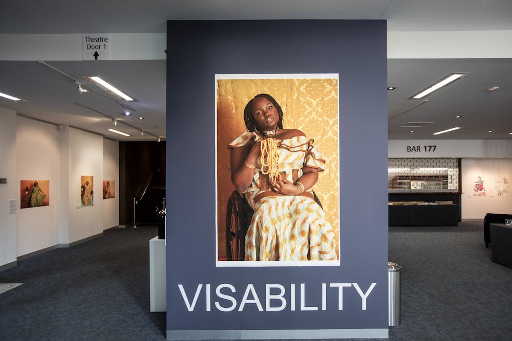 Leilani Fuimaono and Ngino Amum, Empress (portrait of Ngino Amum), 2019, installation view. Photos courtesy Wyndham Art Gallery.