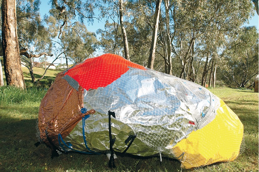 Jill Orr with Avoca Primary School, Sustainable Cubbies 2009, images courtesy Jill Orr / Christina Simons