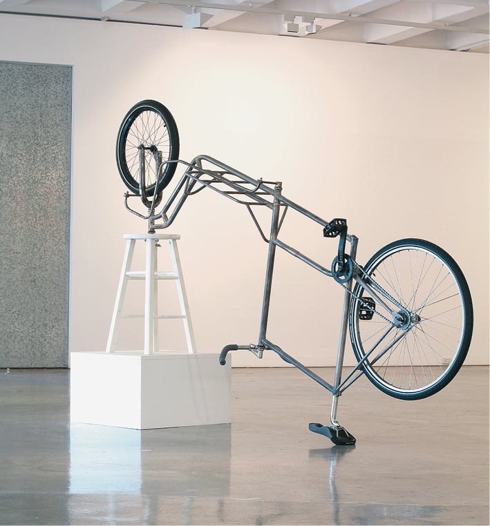 Will French, <em>Framed Bicycle Wheel (Clydesdale)</em>, 2010. Image courtesy Will French