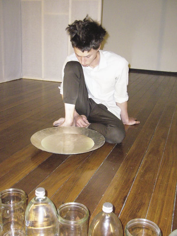 Jacobus Capone, <em>Meditations</em> (<em>Seven Puddles</em>) 2010, installation view, Image courtesy the artist, Photo credit: Shirin Marshall