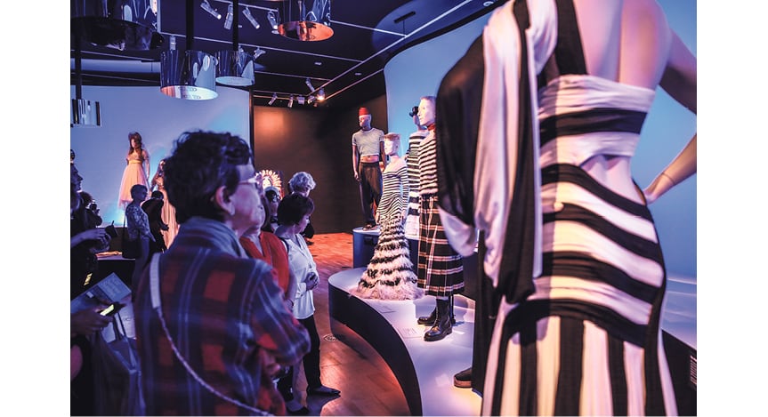 <em>The Fashion World of Jean Paul Gaultier: From the Sidewalk to the Catwalk</em>, The National Gallery of Victoria, photograph: Anthony Licuria