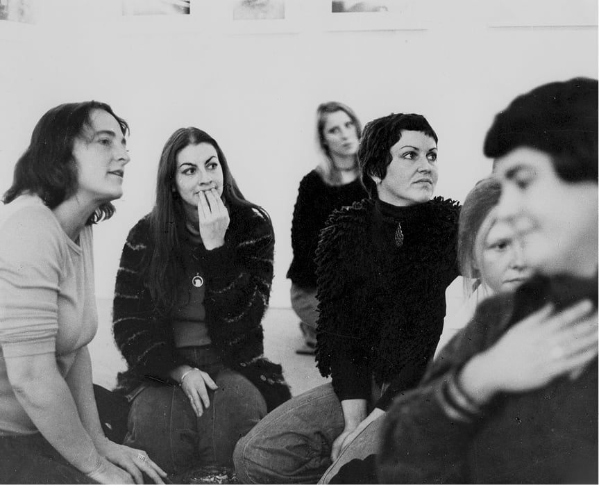 Sue Ford, <em>*No Title*</em> (Lucy Lippard at Ewing Gallery), 1975, image courtesy: Sue Ford Archive, Melbourne