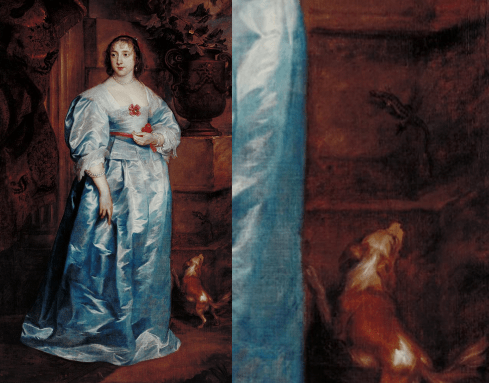 Detail from Sir Anthony Van Dyck, A Lady of the Spencer Family, c.1633–8