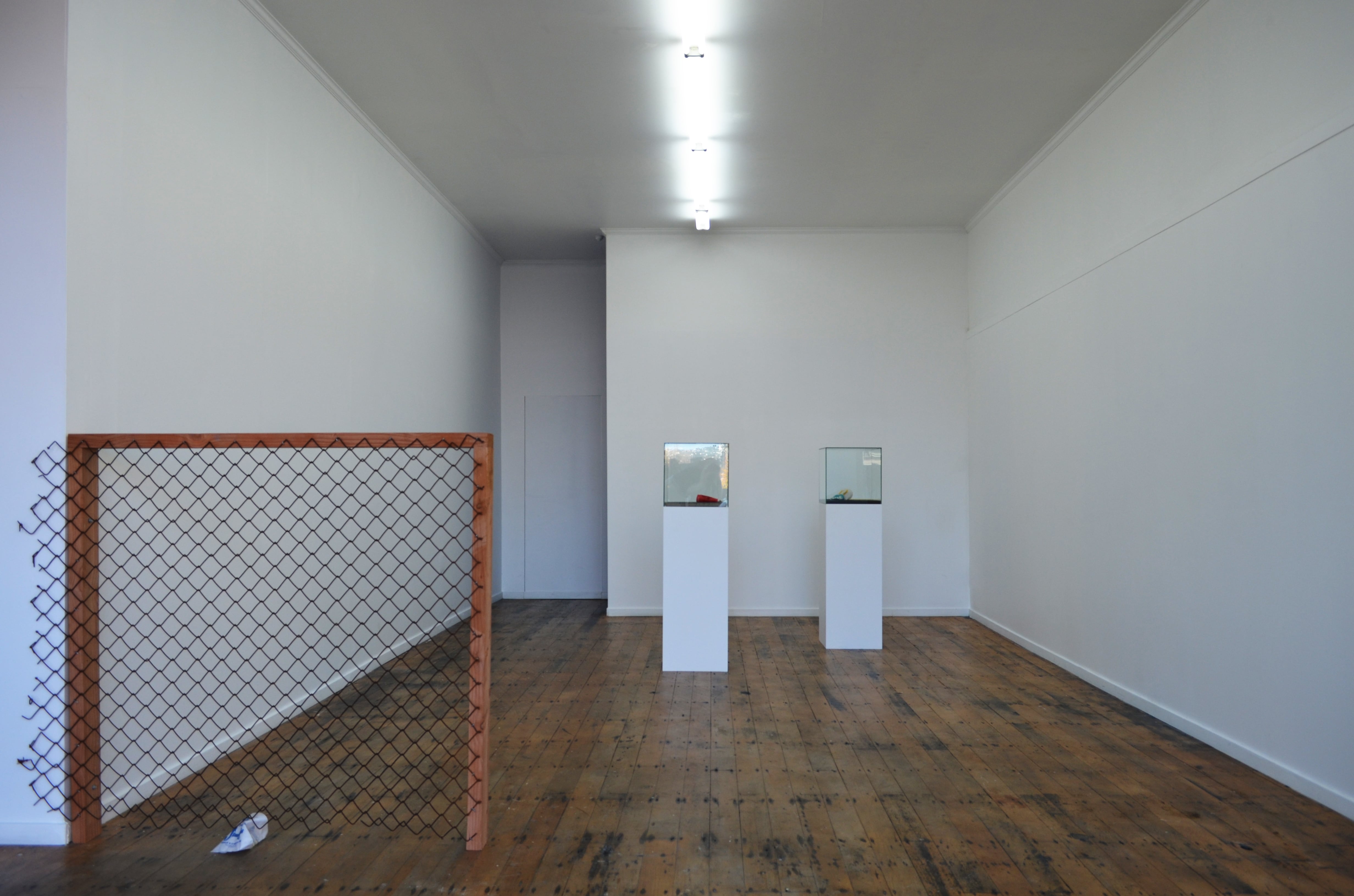 Image 03: Jay Hutchinson, 'two drinks and a Jimmy’s mince and cheese pie wrapper', 2018, installation view. Courtesy Blue Oyster Art Project Space.